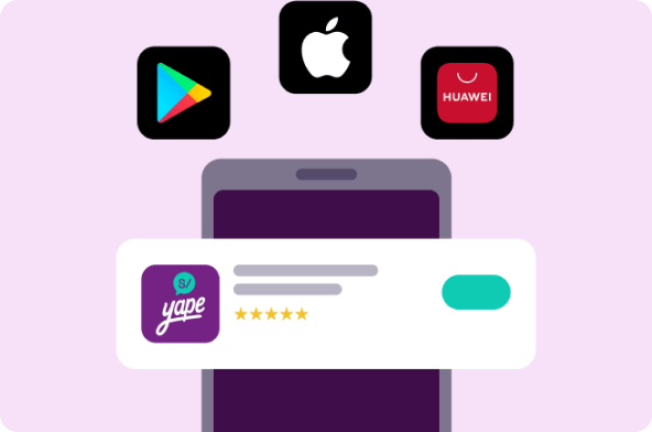 <p>Solo descarga apps desde la tienda de aplicaciones de tu celular (App Store, Google Play, AppGallery).</p>