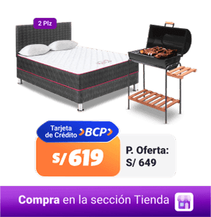 Dormitorio Nappy + Parrilla Mr Grill + Almohadas - 