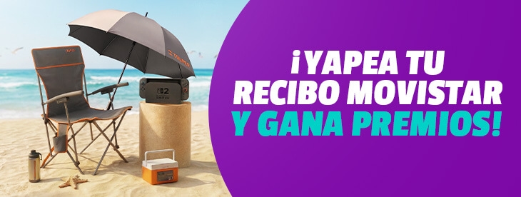¡Yapea tu recibo Movistar y gana!