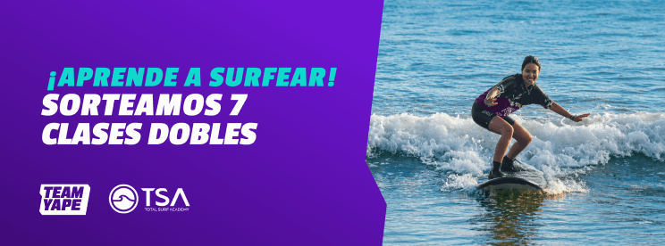 Sorteo “Clases dobles de surf – TSA” 