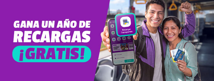 Gana 1 año de recargas gratis en el Metropolitano
