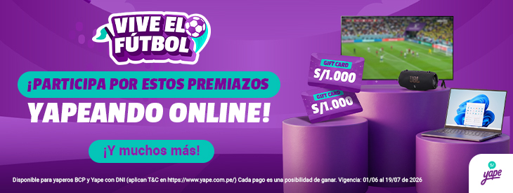 Vive la fiesta del mundial pagando con Yape