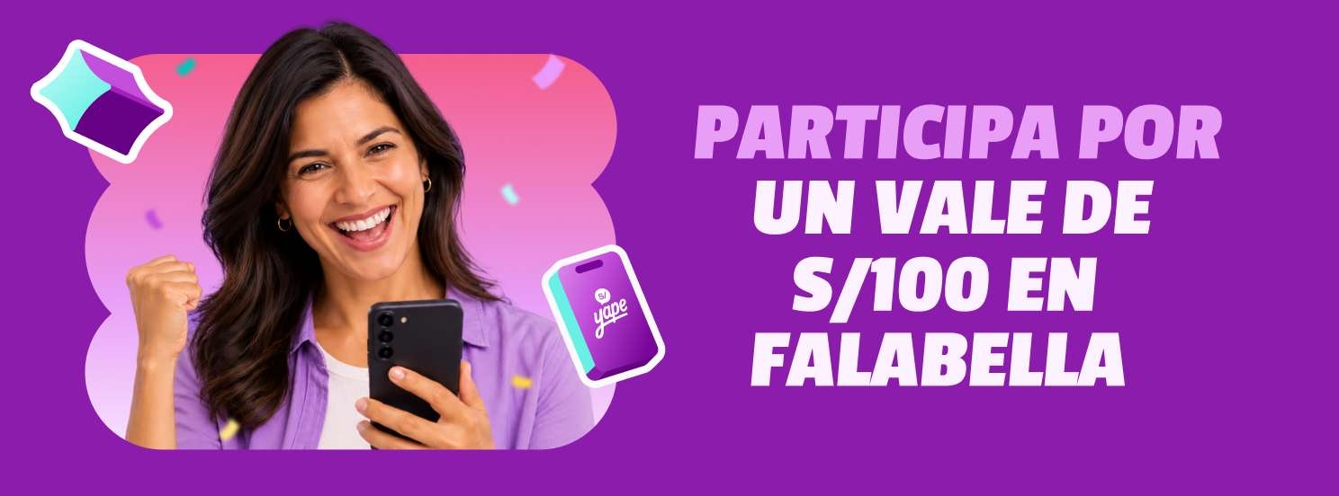 Gana S/ 100 en Falabella con Yape Hijos