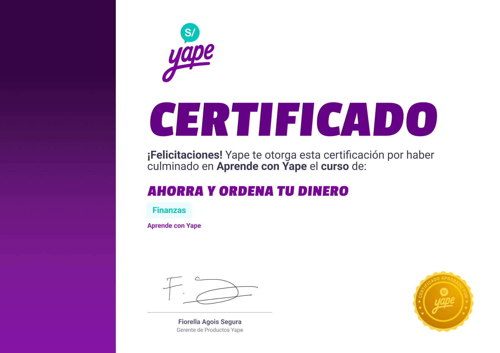 ¡Obtén tu certificado!