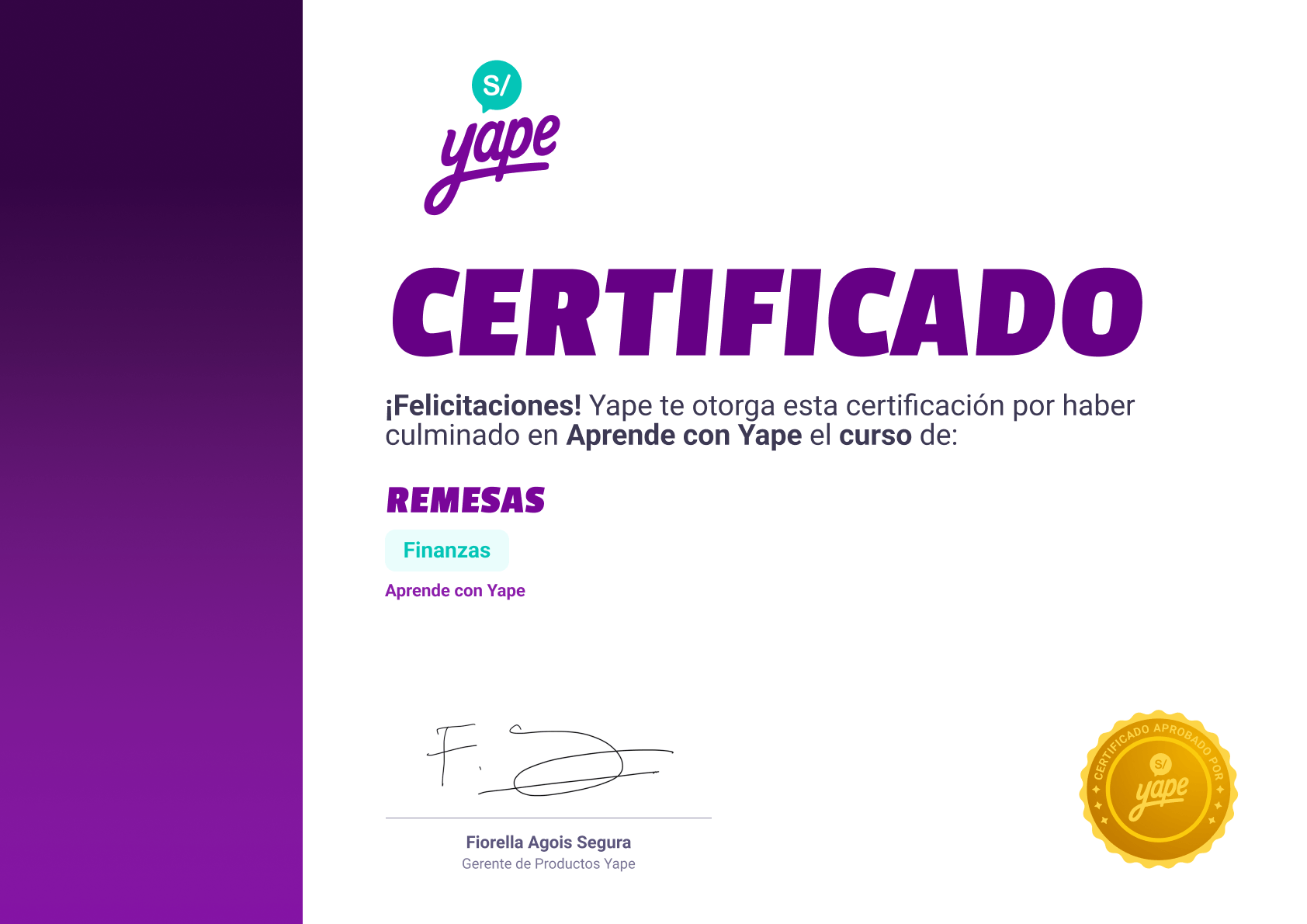 ¡Obtén tu certificado!