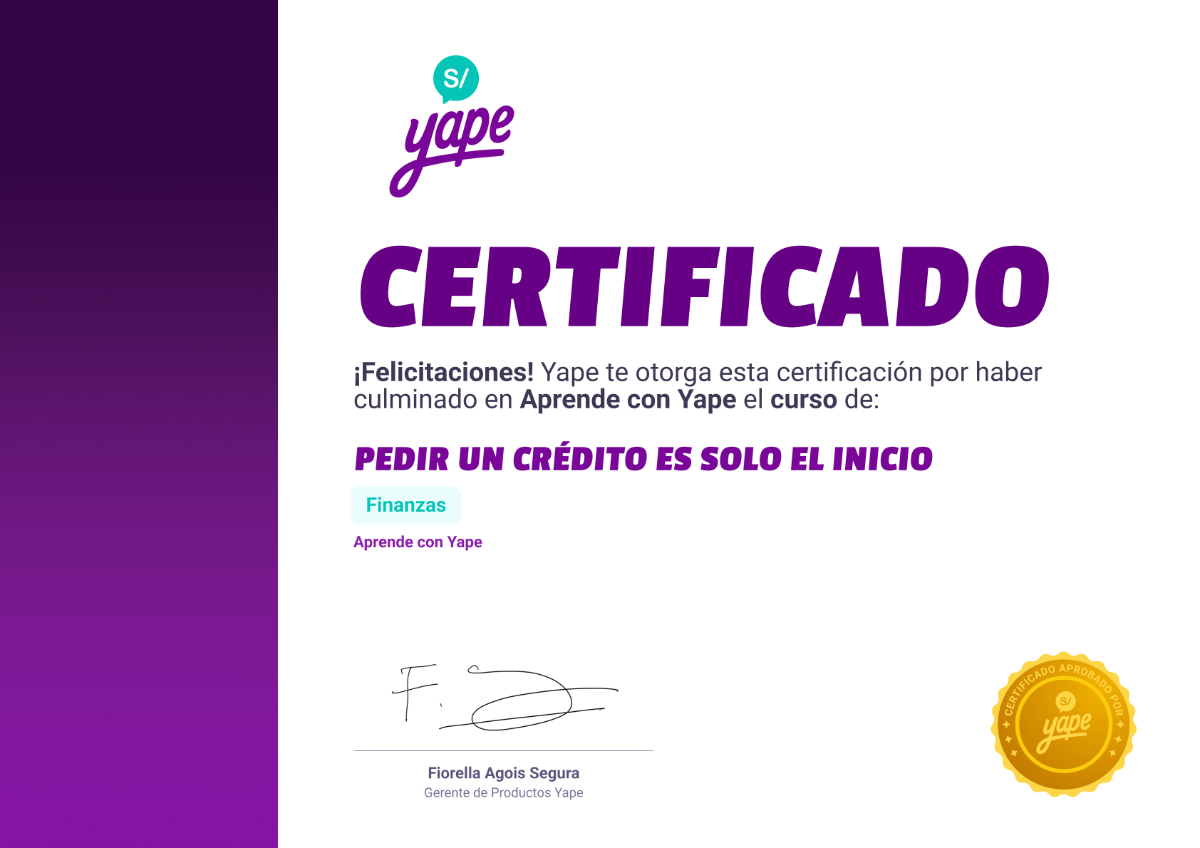 ¡Obtén tu certificado!